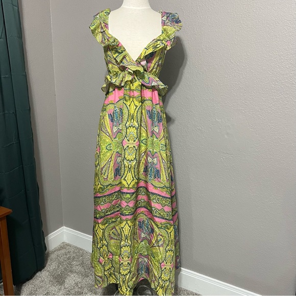 A Loves A Summer Graphic Dress Size Small Summer Vacation Flowy - Picture 3 of 8